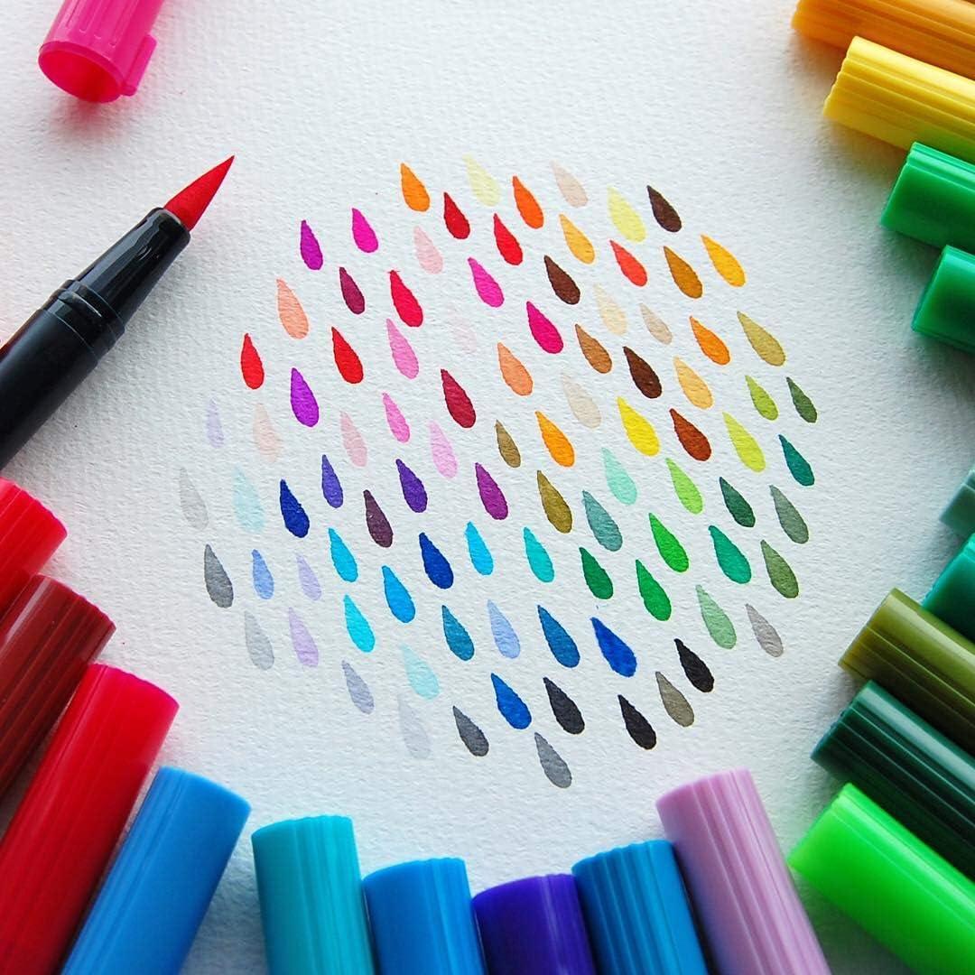 image:imageTombow 56170 Dual Brush Pen Art Markers Portrait 10Pack Blendable Brush and Fine Tip MarkersCitrus