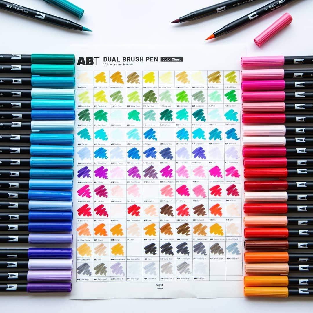 image:imageTombow 56170 Dual Brush Pen Art Markers Portrait 10Pack Blendable Brush and Fine Tip MarkersDesert Flora