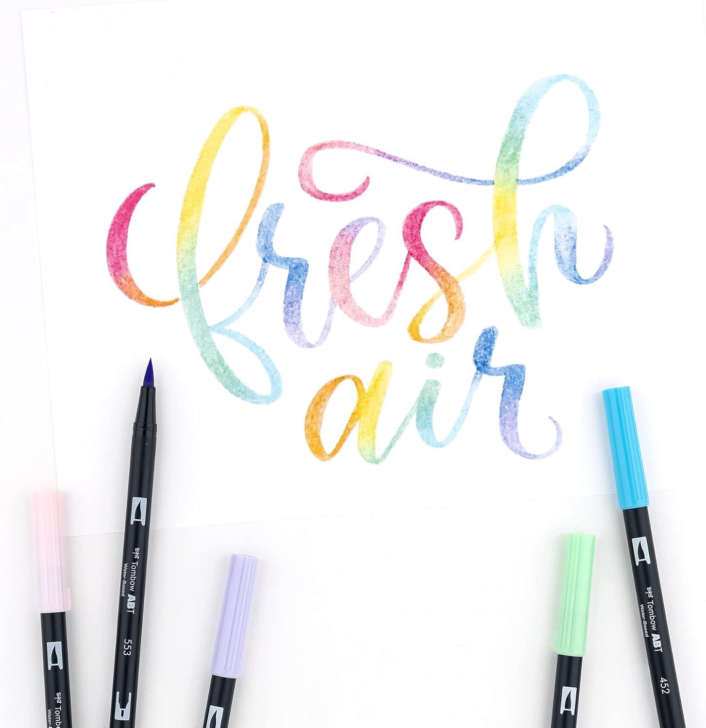 image:imageTombow 56170 Dual Brush Pen Art Markers Portrait 10Pack Blendable Brush and Fine Tip MarkersPastel