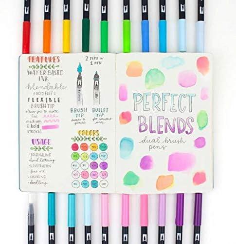 image:imageTombow 56170 Dual Brush Pen Art Markers Portrait 10Pack Blendable Brush and Fine Tip MarkersPerfect Blends