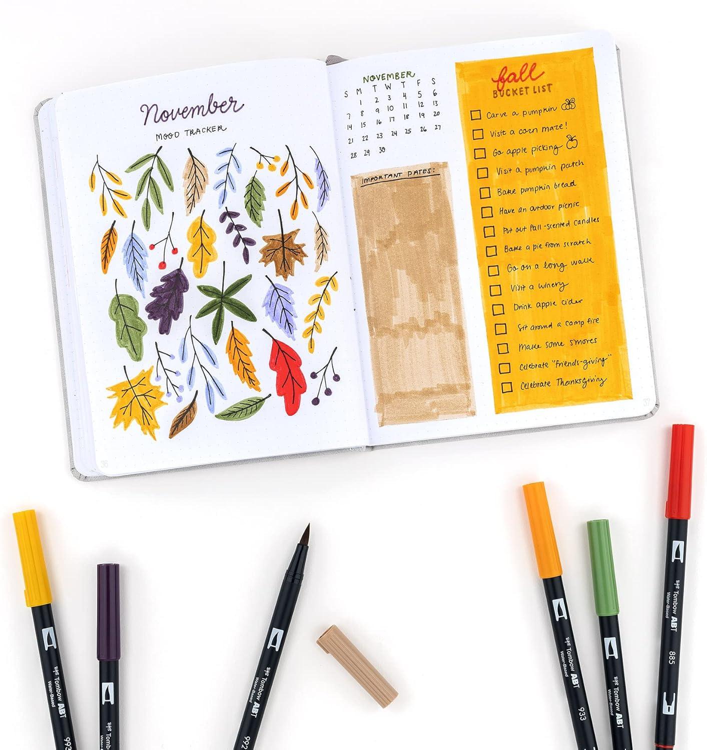 image:imageTombow 56170 Dual Brush Pen Art Markers Portrait 10Pack Blendable Brush and Fine Tip MarkersSecondary