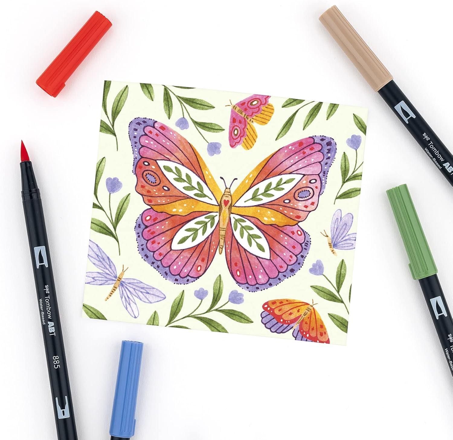 image:imageTombow 56170 Dual Brush Pen Art Markers Portrait 10Pack Blendable Brush and Fine Tip MarkersSecondary