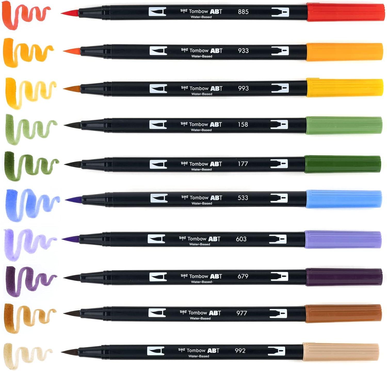 image:imageTombow 56170 Dual Brush Pen Art Markers Portrait 10Pack Blendable Brush and Fine Tip MarkersSecondary