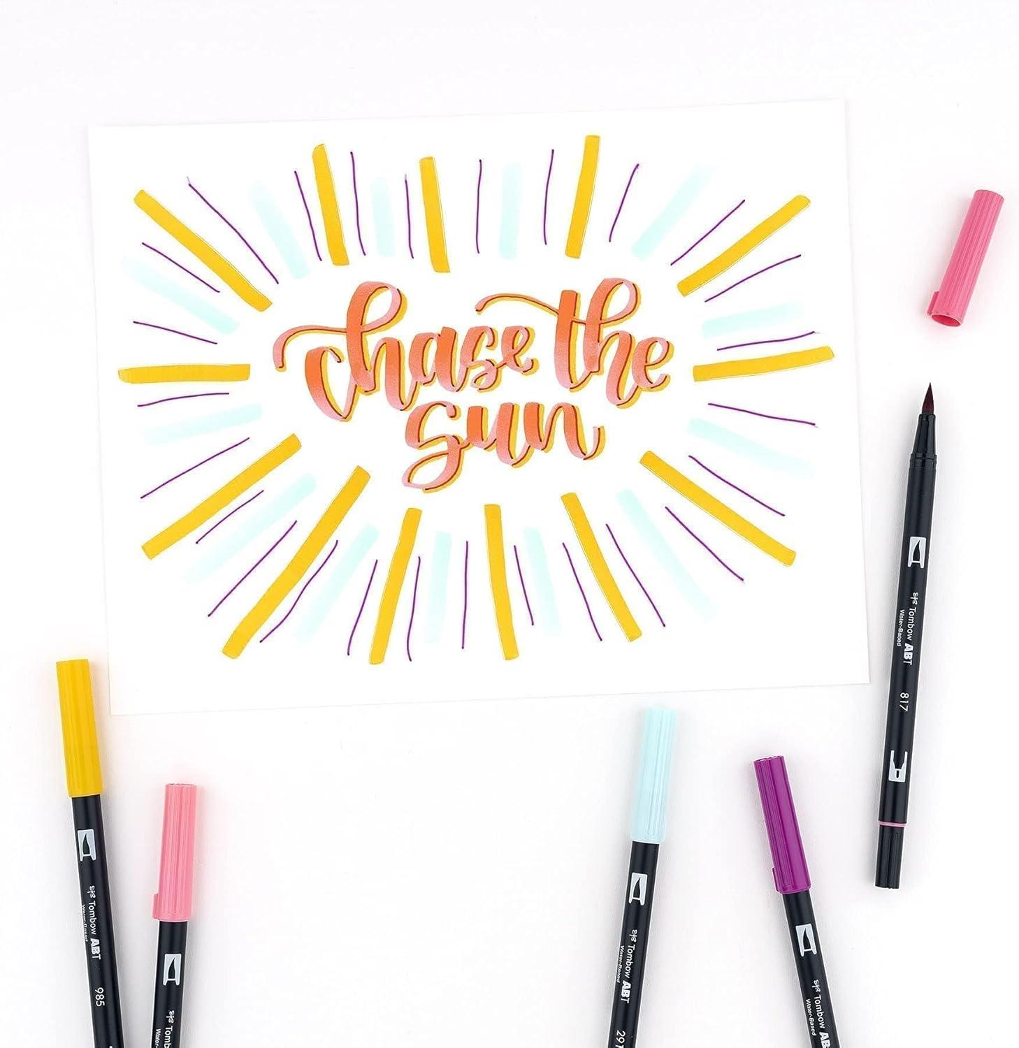 image:imageTombow 56170 Dual Brush Pen Art Markers Portrait 10Pack Blendable Brush and Fine Tip MarkersTropical
