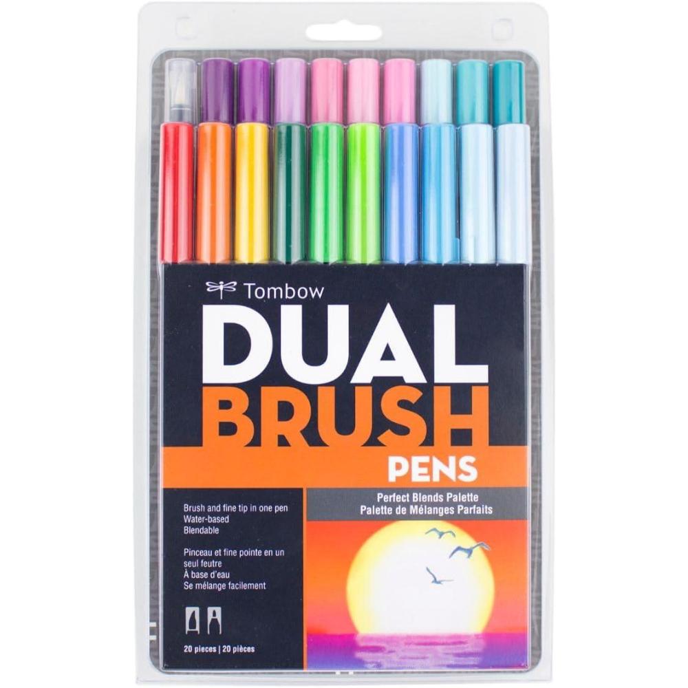image:imageTombow 56170 Dual Brush Pen Art Markers Portrait 10Pack Blendable Brush and Fine Tip MarkersPerfect Blends