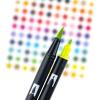 Tombow 56170 Dual Brush Pen Art Markers, Portrait, 10-Pack. Blendable, Brush and Fine Tip Markers(Bright)