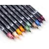 Tombow 56170 Dual Brush Pen Art Markers, Portrait, 10-Pack. Blendable, Brush and Fine Tip Markers(Cottage)