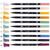 Tombow 56170 Dual Brush Pen Art Markers, Portrait, 10-Pack. Blendable, Brush and Fine Tip Markers(Cottage)