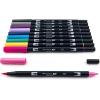 Tombow 56170 Dual Brush Pen Art Markers, Portrait, 10-Pack. Blendable, Brush and Fine Tip Markers(Galaxy)
