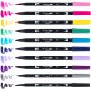 Tombow 56170 Dual Brush Pen Art Markers, Portrait, 10-Pack. Blendable, Brush and Fine Tip Markers(Galaxy)