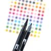 Tombow 56170 Dual Brush Pen Art Markers, Portrait, 10-Pack. Blendable, Brush and Fine Tip Markers(Grayscale)