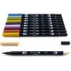 Tombow 56170 Dual Brush Pen Art Markers, Portrait, 10-Pack. Blendable, Brush and Fine Tip Markers(Muted)