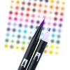 Tombow 56170 Dual Brush Pen Art Markers, Portrait, 10-Pack. Blendable, Brush and Fine Tip Markers(Pastel)