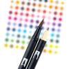 Tombow 56170 Dual Brush Pen Art Markers, Portrait, 10-Pack. Blendable, Brush and Fine Tip Markers(Portrait)