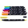 Tombow 56170 Dual Brush Pen Art Markers, Portrait, 10-Pack. Blendable, Brush and Fine Tip Markers(Retro)