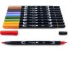 Tombow 56170 Dual Brush Pen Art Markers, Portrait, 10-Pack. Blendable, Brush and Fine Tip Markers(Secondary)
