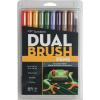 Tombow 56170 Dual Brush Pen Art Markers, Portrait, 10-Pack. Blendable, Brush and Fine Tip Markers(Secondary)