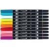 Tombow 56170 Dual Brush Pen Art Markers, Portrait, 10-Pack. Blendable, Brush and Fine Tip Markers(Tropical)