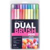 Tombow 56170 Dual Brush Pen Art Markers, Portrait, 10-Pack. Blendable, Brush and Fine Tip Markers(Floral)