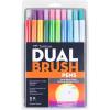 Tombow 56170 Dual Brush Pen Art Markers, Portrait, 10-Pack. Blendable, Brush and Fine Tip Markers(Perfect Blends)