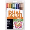 Tombow 56170 Dual Brush Pen Art Markers, Portrait, 10-Pack. Blendable, Brush and Fine Tip Markers(Secondary)