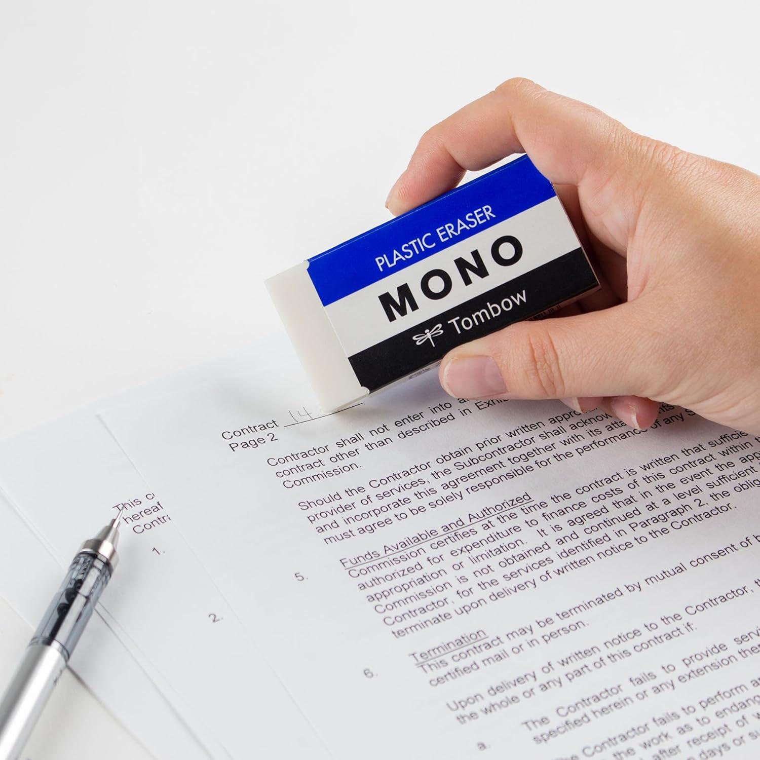 image:imageAmerican Tombow TOMBOW 57320 40 Piece Display Box Small TOMBOW 57320 Mono Eraser WhiteWhite