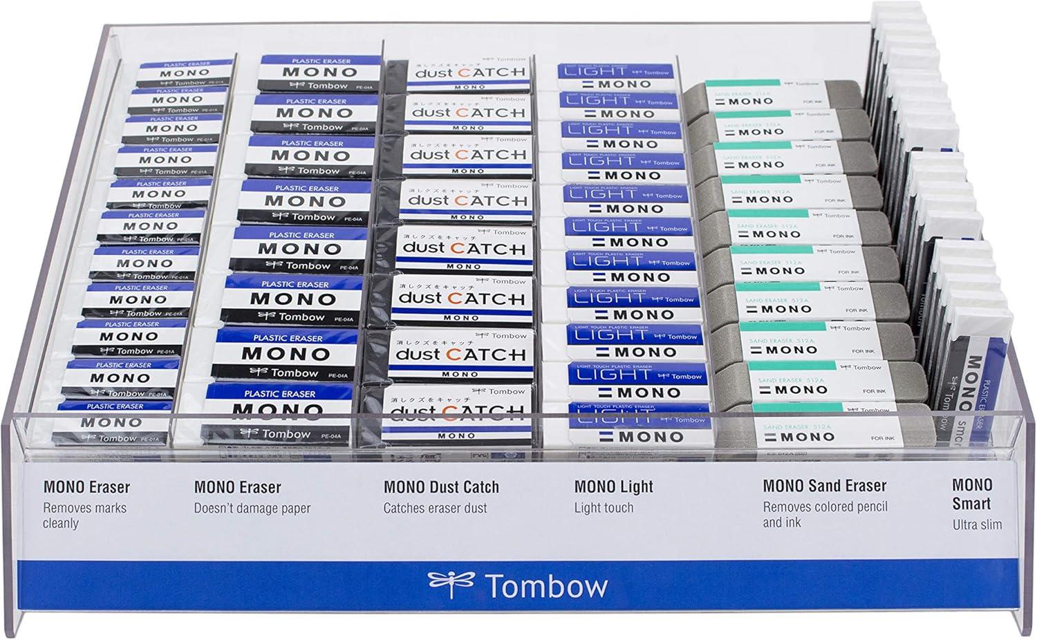 image:imageAmerican Tombow TOMBOW 57320 40 Piece Display Box Small TOMBOW 57320 Mono Eraser WhiteWhite