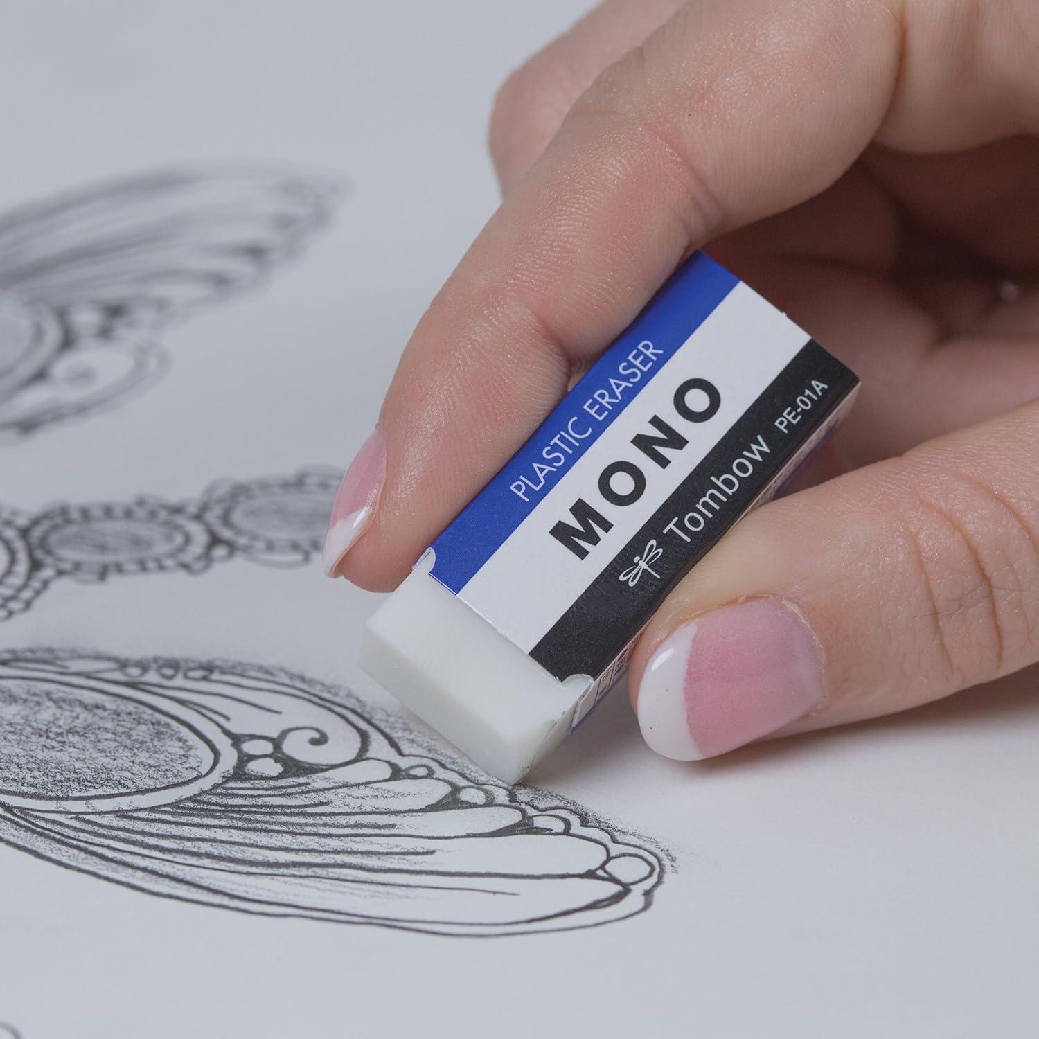 image:imageAmerican Tombow TOMBOW 57320 40 Piece Display Box Small TOMBOW 57320 Mono Eraser WhiteWhite