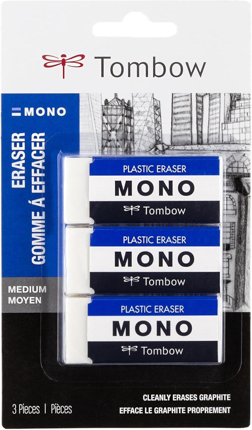 image:imageAmerican Tombow TOMBOW 57320 40 Piece Display Box Small TOMBOW 57320 Mono Eraser WhiteWhite