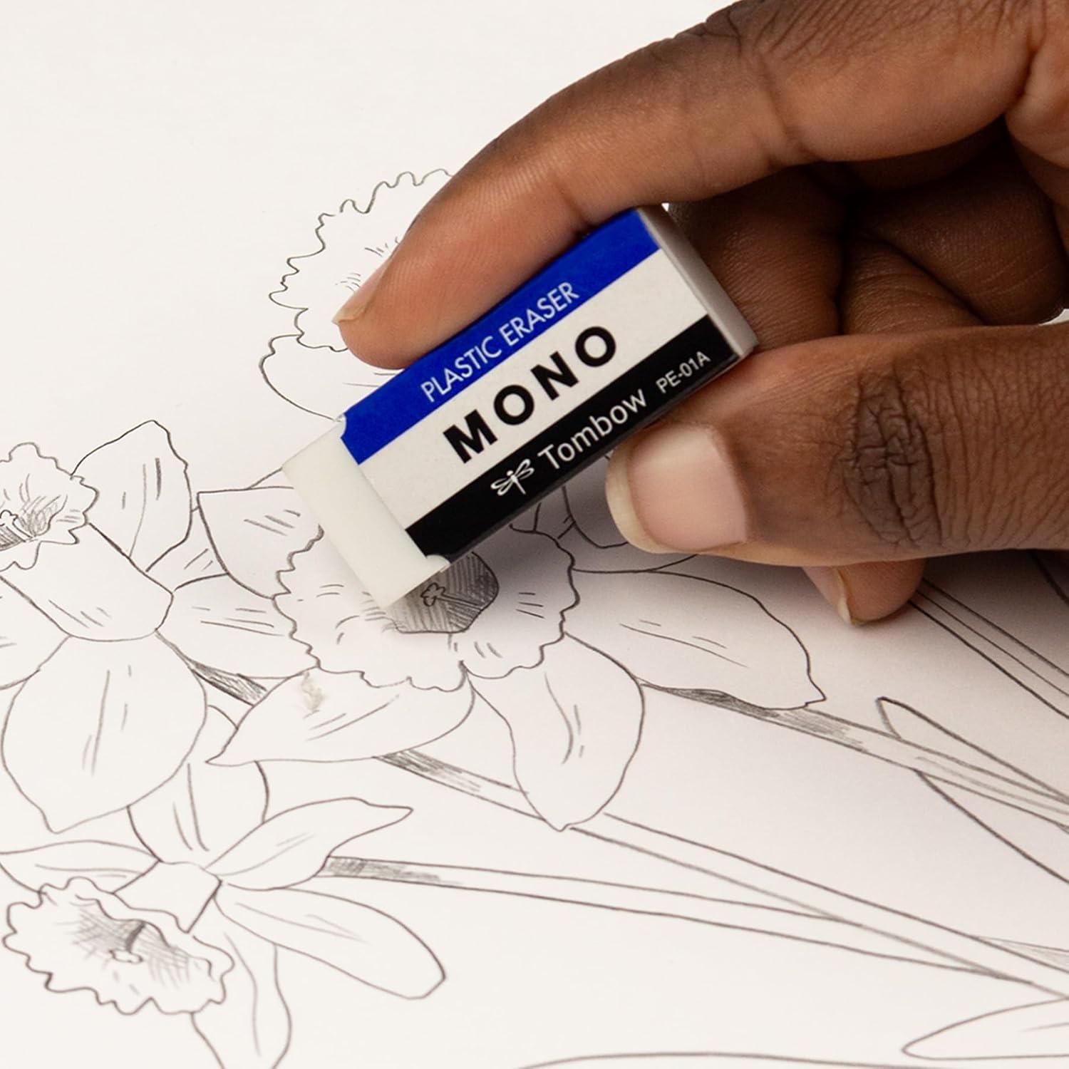 image:imageAmerican Tombow TOMBOW 57320 40 Piece Display Box Small TOMBOW 57320 Mono Eraser WhiteWhite