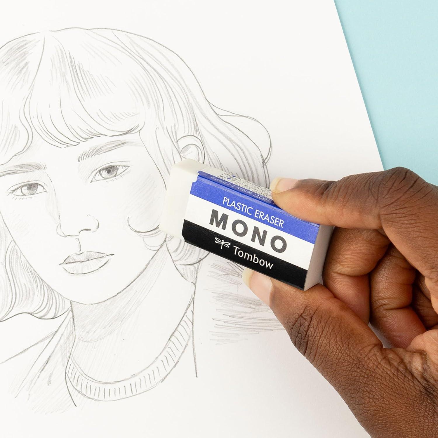 image:imageAmerican Tombow TOMBOW 57320 40 Piece Display Box Small TOMBOW 57320 Mono Eraser WhiteWhite