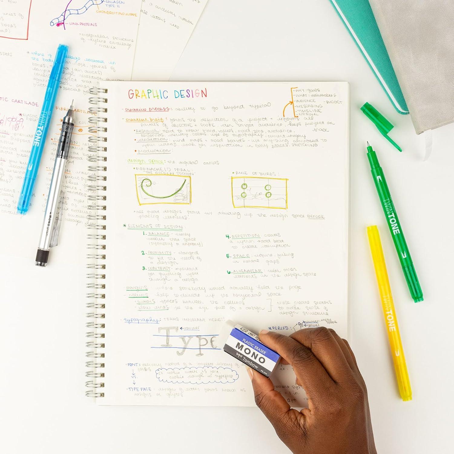 image:imageAmerican Tombow TOMBOW 57320 40 Piece Display Box Small TOMBOW 57320 Mono Eraser WhiteWhite