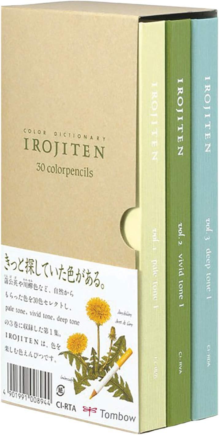 image:imageTombow 51525 Irojiten Colored Pencil Dictionary Set Rainforest Set of 30 Beautifully Crafted WaxBased Colored Pencils with Enamel FinishRainforest