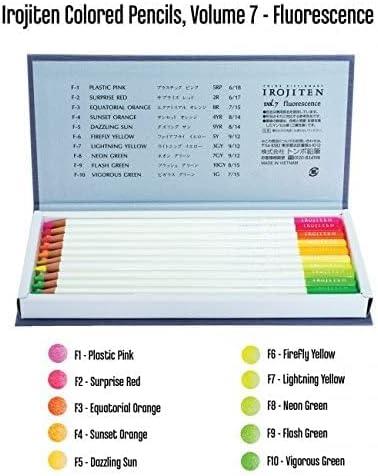 image:imageTombow 51525 Irojiten Colored Pencil Dictionary Set Rainforest Set of 30 Beautifully Crafted WaxBased Colored Pencils with Enamel FinishSeascape