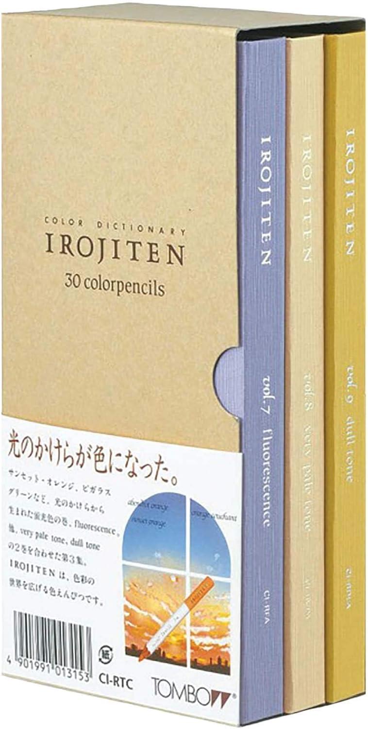 image:imageTombow 51525 Irojiten Colored Pencil Dictionary Set Rainforest Set of 30 Beautifully Crafted WaxBased Colored Pencils with Enamel FinishSeascape