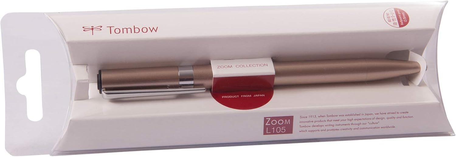image:imageTombow 55114 ZOOM L105 Ballpoint Pen Pink 1Pack Slim Tapered Design for Comfortable Everyday WritingChampagne Gold