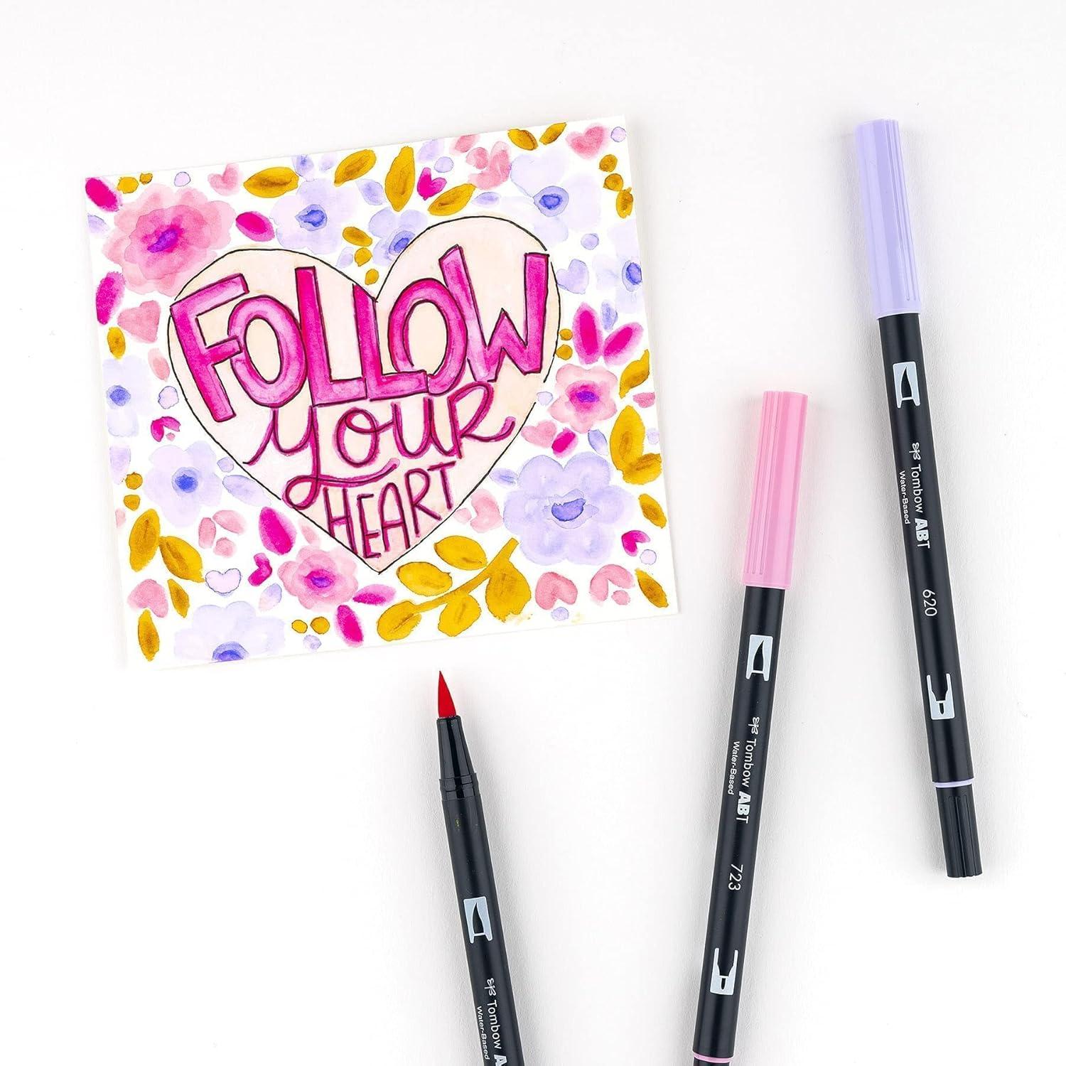 image:imageTombow 56228 Dual Brush Pen Art Markers Sweetheart Portrait 1 Count Pack of 6