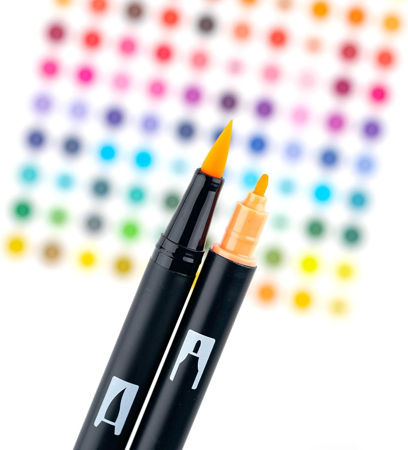 image:imageTombow 56239 Dual Brush Pen Art Markers Just Peachy 6Pack Blendable Brush and Fine Tip Markers