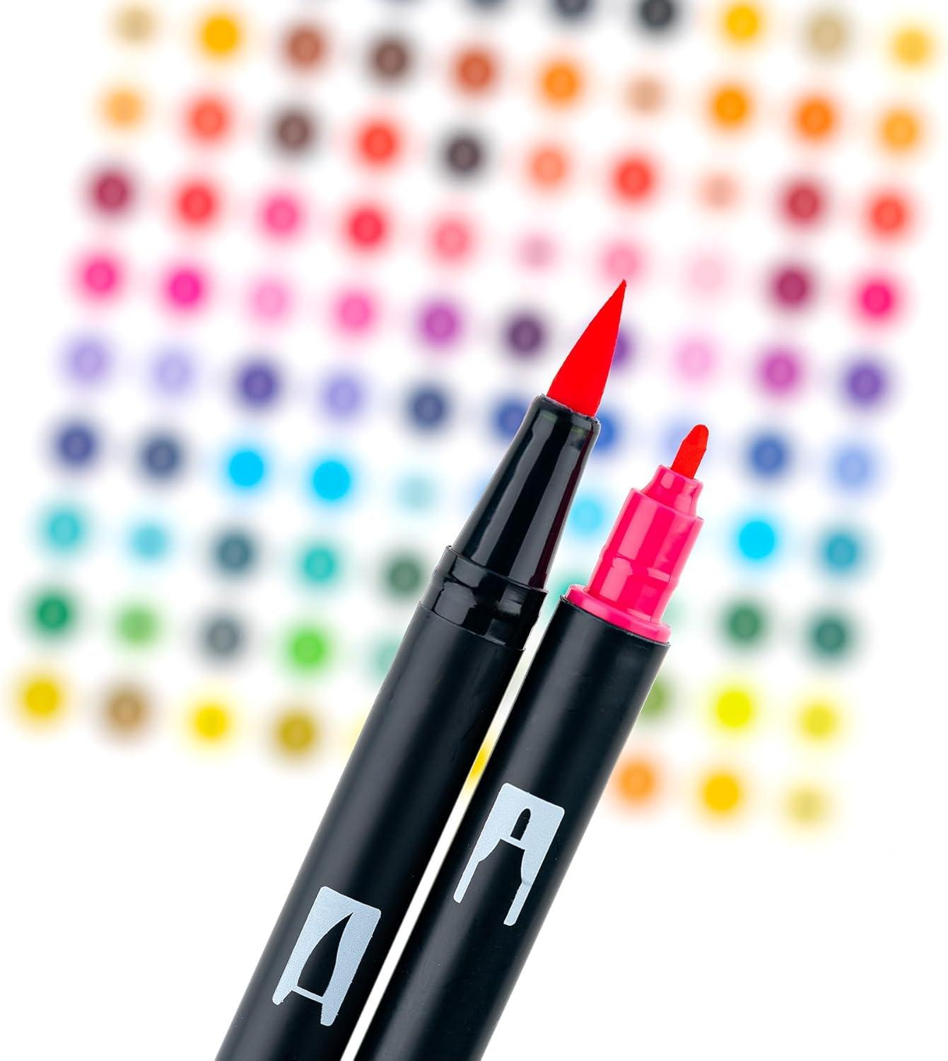 image:imageTombow 56240 Dual Brush Pen Art Markers Yay Sorbet 6Pack Blendable Brush and Fine Tip Markers