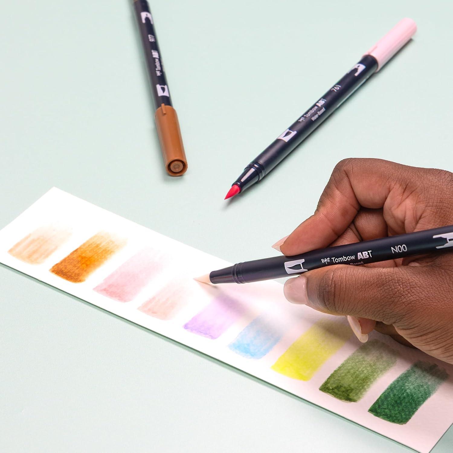 image:imageTombow 56255 Dual Brush Pen Art Markers Fairies 10Pack WaterBased Ink for Hand Lettering Watercolor Fine Art Illustrations