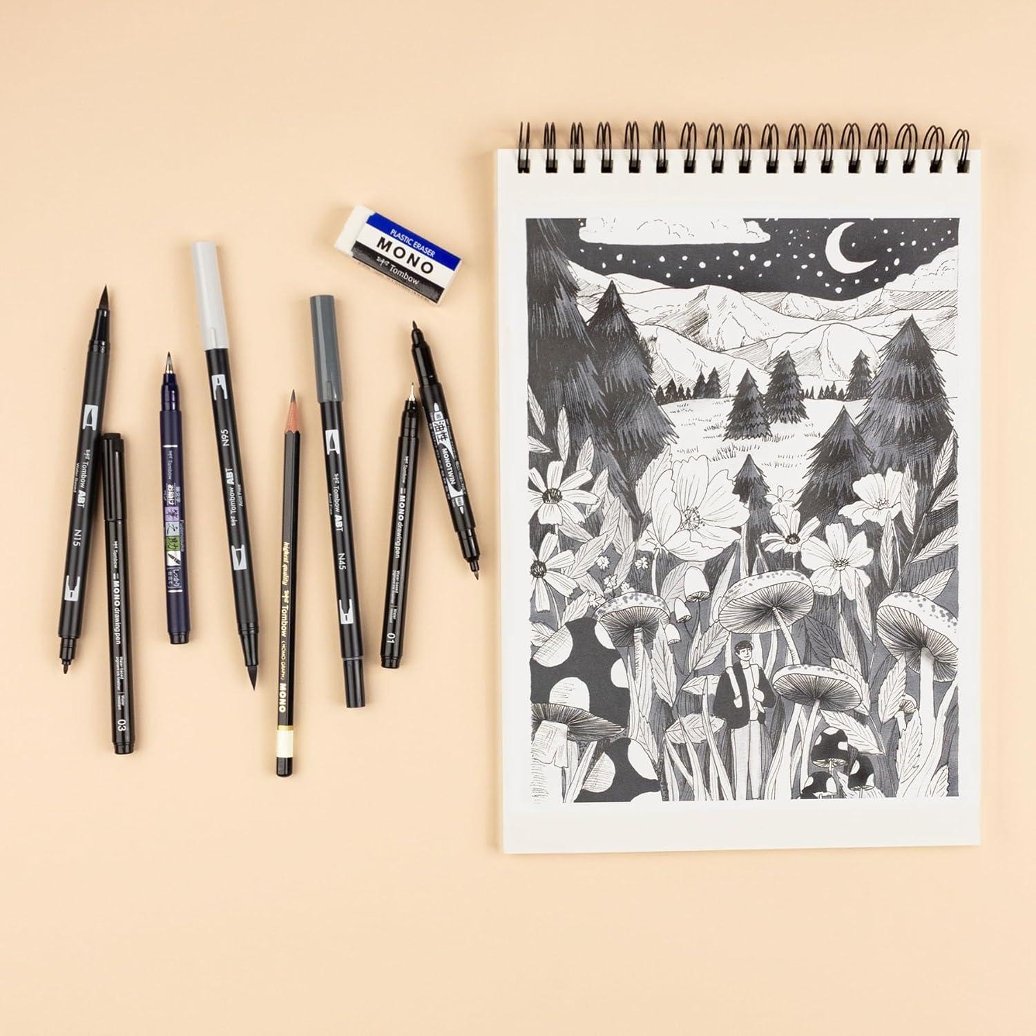 image:imageTombow 56302 Illustration Set Includes 9 Tools for Drawing Sketching and Illustrating
