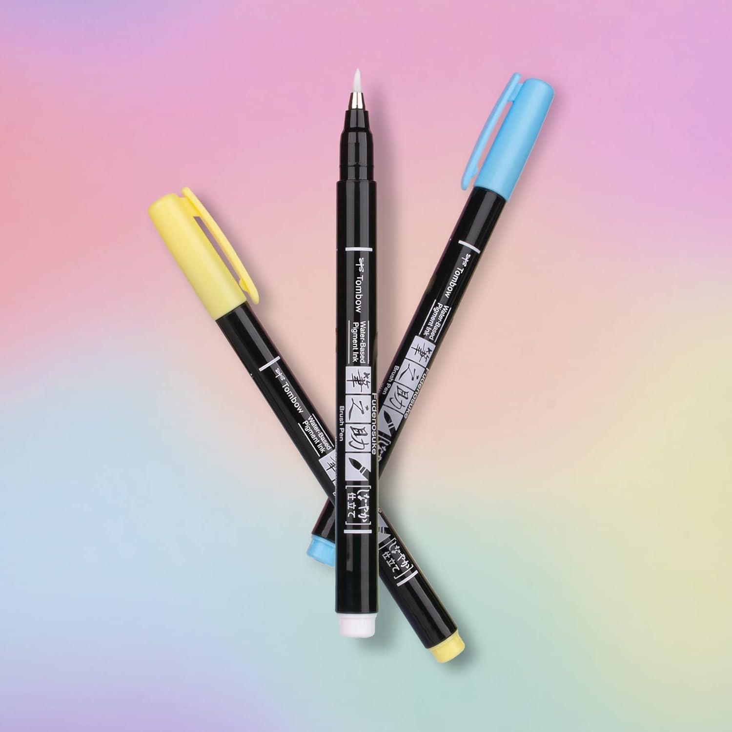 image:imageTombow 56448 Fudenosuke Brush Pens Pastel 6Pack
