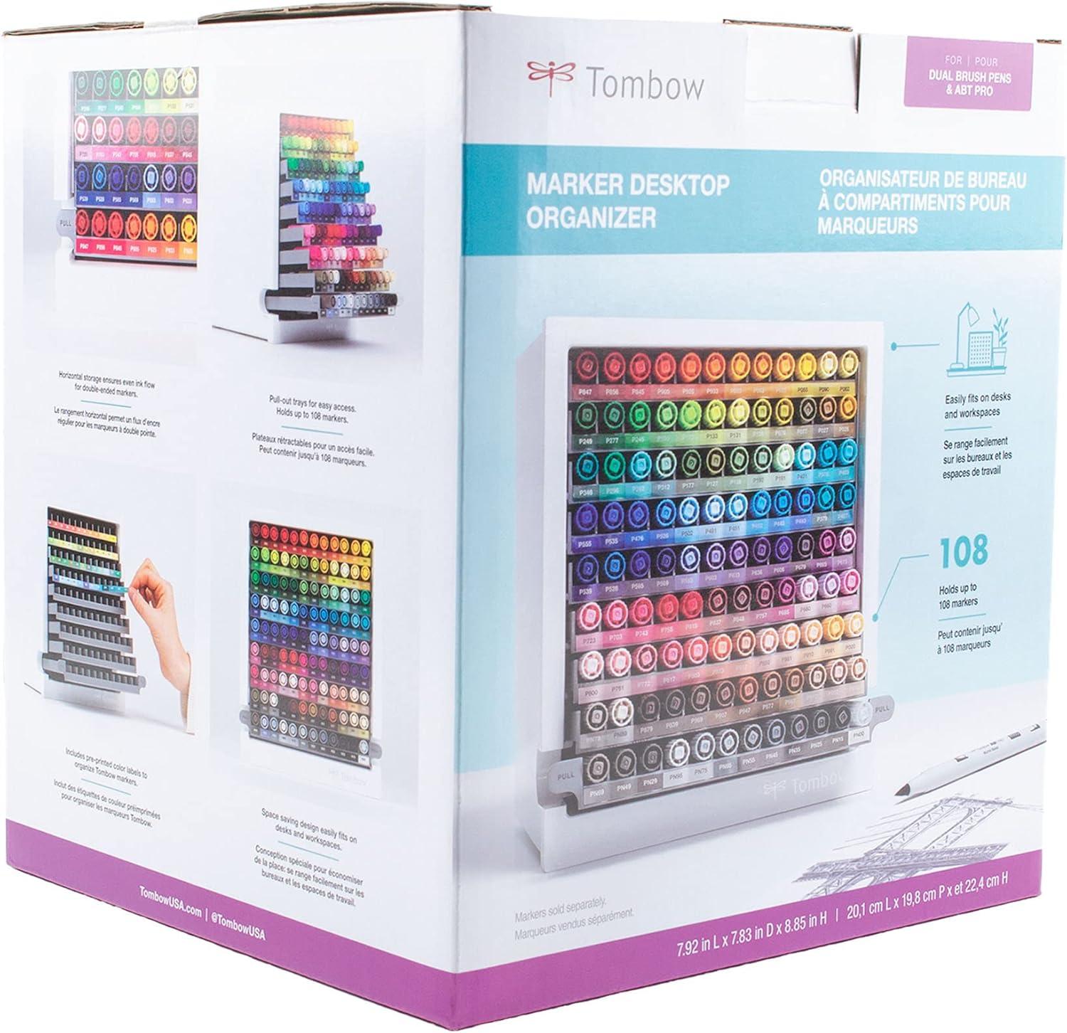 image:imageTombow 56840 Marker Desktop Organizer White