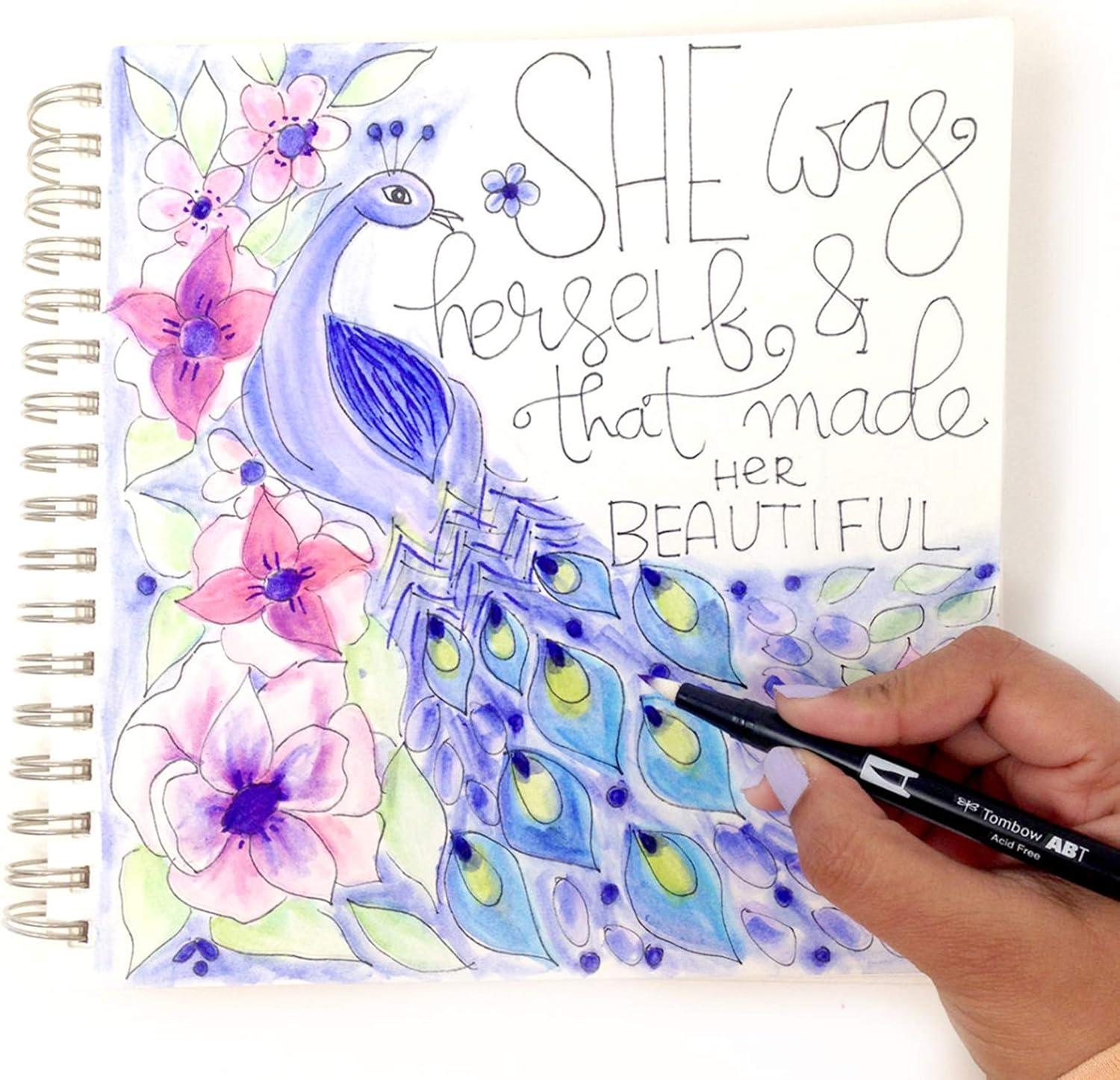 image:imageTombow 66706 Dual Brush Pen Colorless Blender 3Pack Colorless ink blends and softens colors
