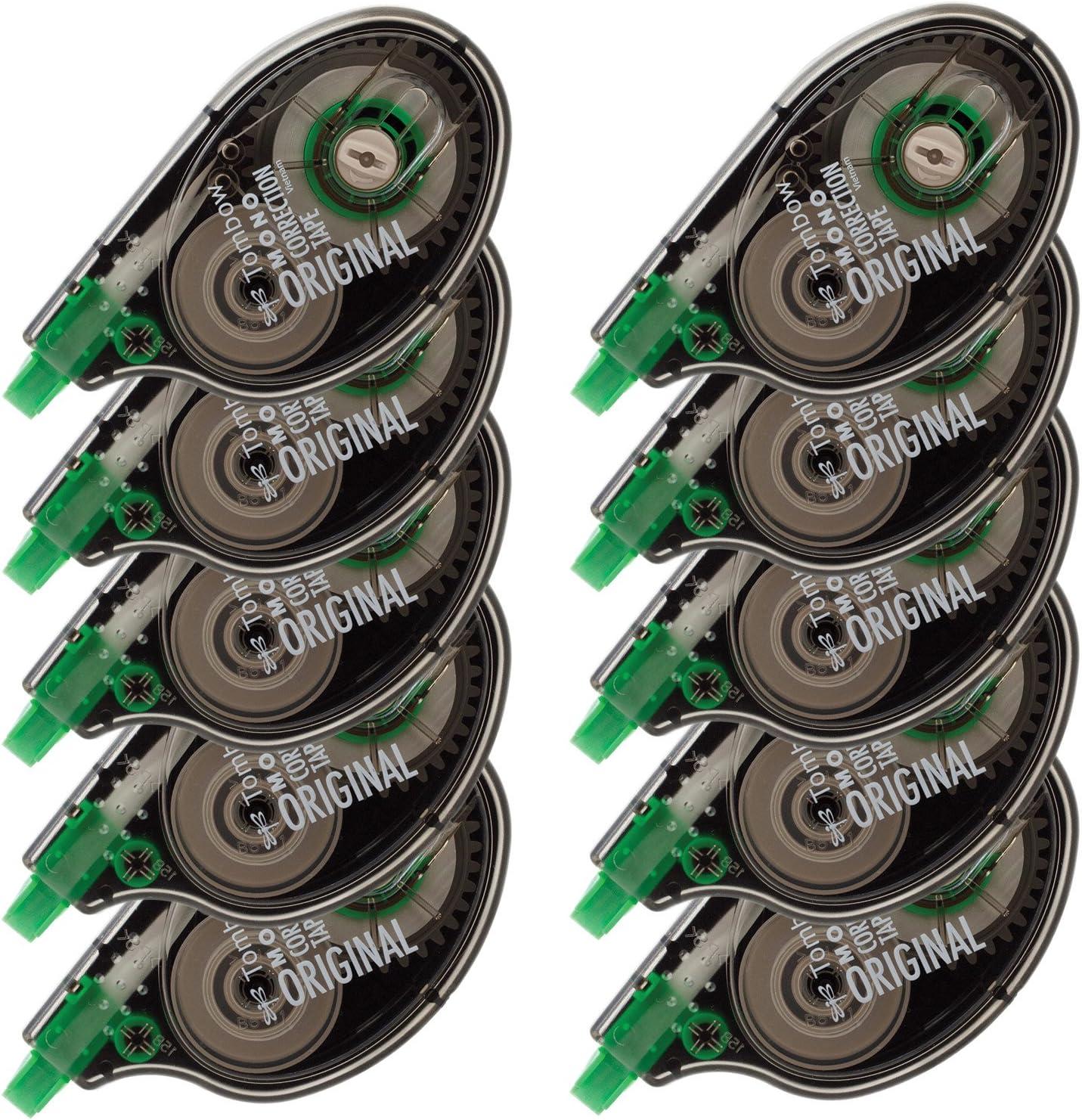 image:imageTombow 68627 MONO Correction Tape Nonrefillable White 16 x 394 2 Count Pack of 110 Count Pack of 8