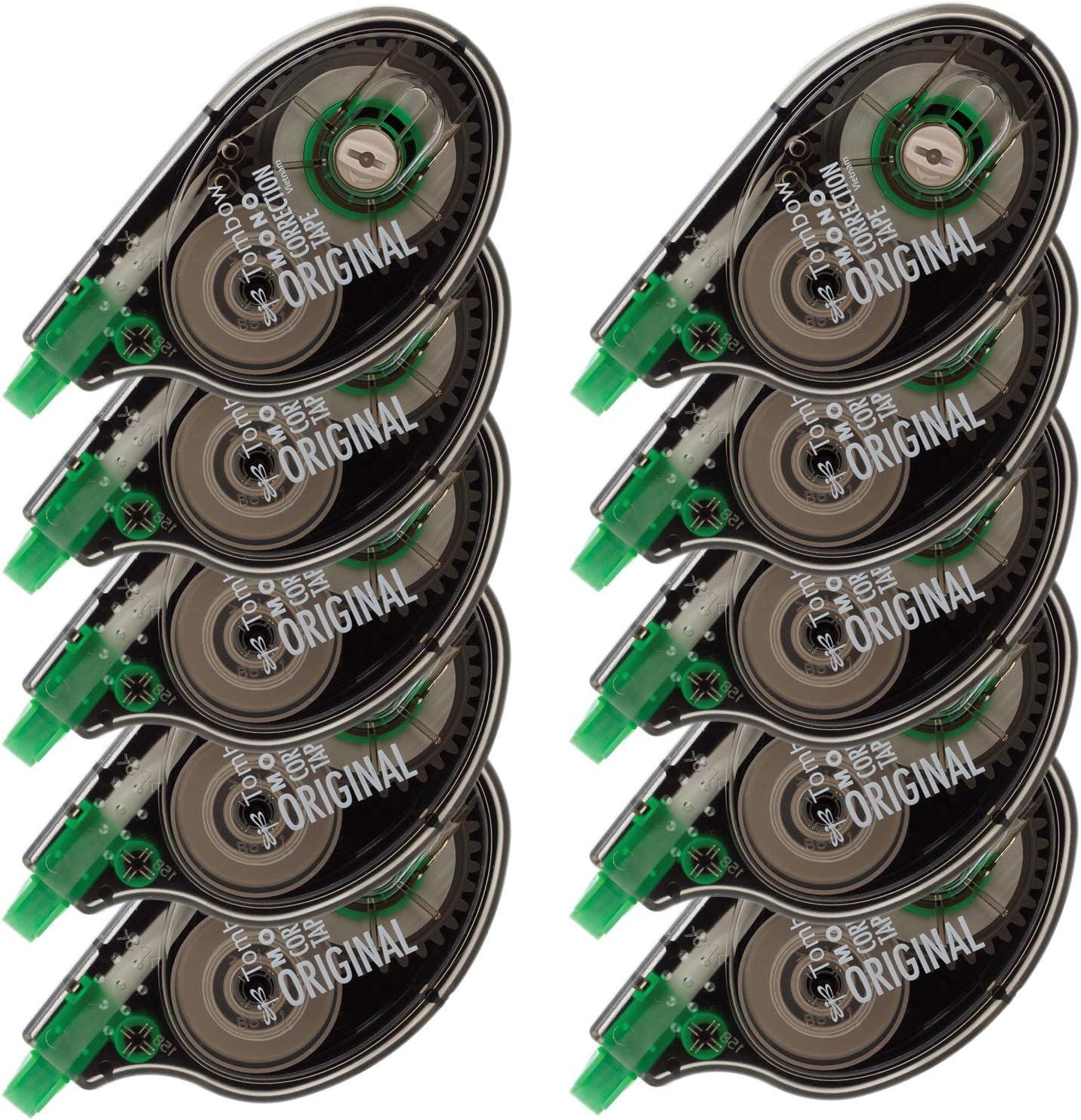image:imageTombow 68627 MONO Correction Tape Nonrefillable White 16 x 394 2 Count Pack of 110 Count Pack of 8