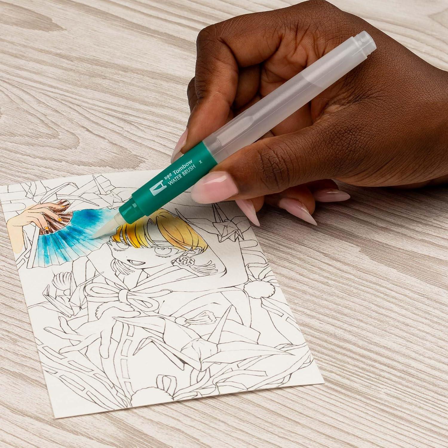 image:imageTombow 72561 Dual Brush Pen Art Markers Manga Illustration Bird 6Pack