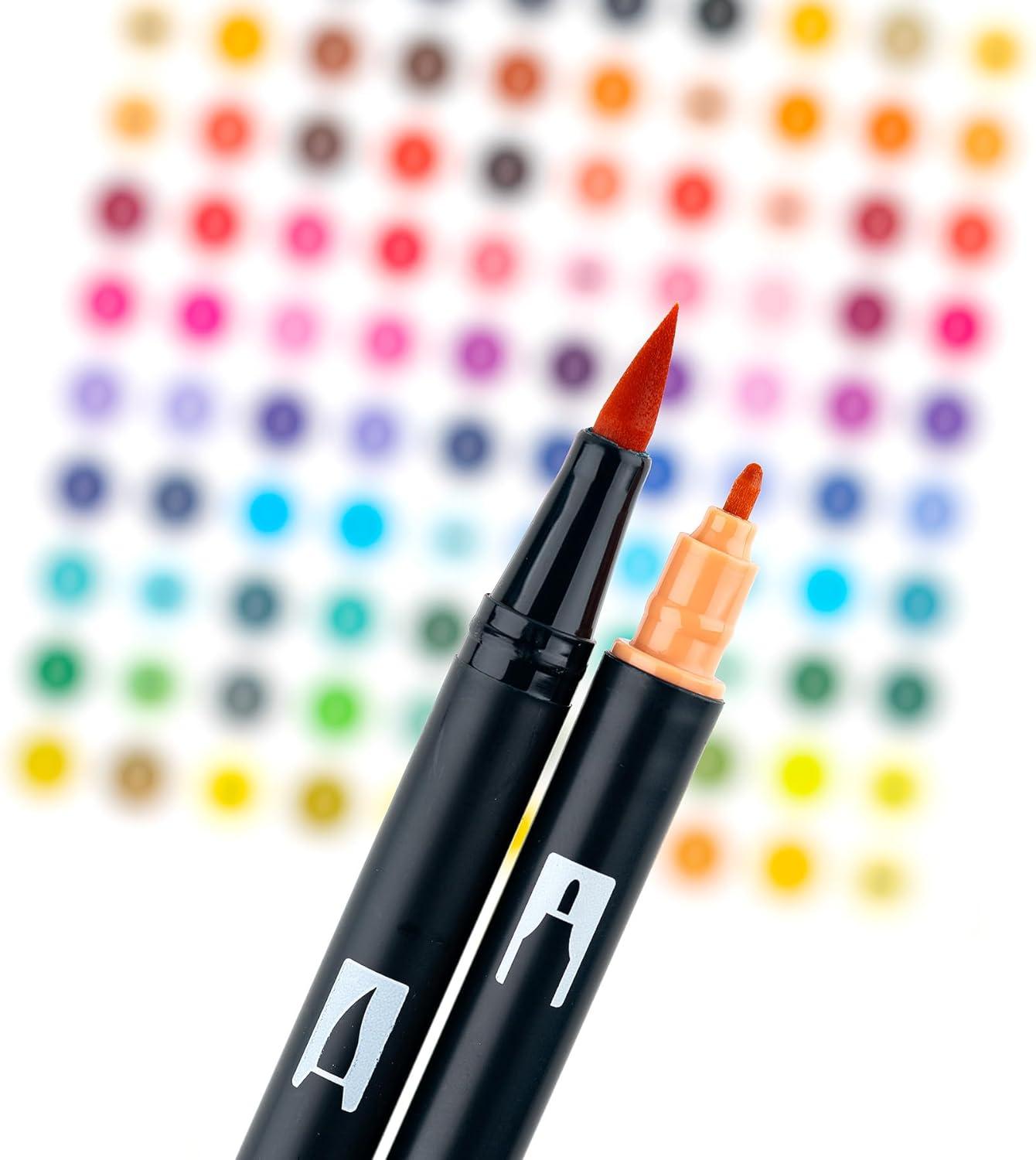 image:imageTombow 72561 Dual Brush Pen Art Markers Manga Illustration Bird 6Pack