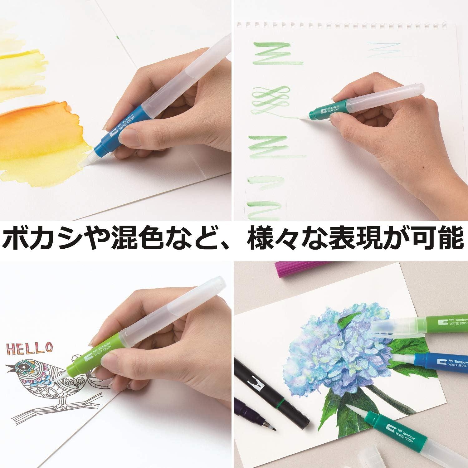image:imageTombow GPD351 Pencil Water Brush Set of 3Small Medium Large
