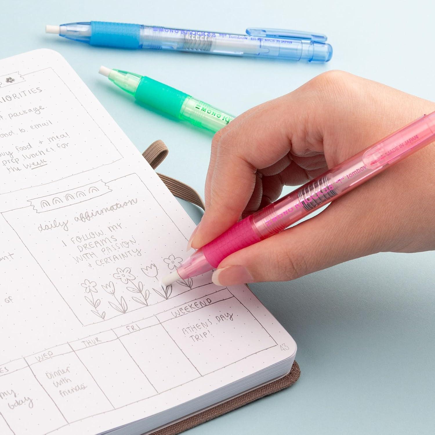image:imageTombow Mono Knock Erasers Tombow Mono Knock Eraser Green 2PackTombow Mono Knock Eraser Pink 2pack